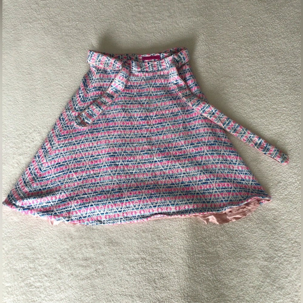 Matthew Williamson Sz 4 Cotton Tweed A Line Skirt